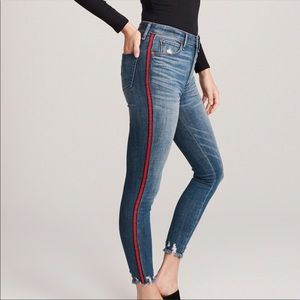 a&f stripe jeans